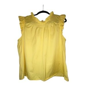 Vineyard Vines Sunny Yellow Ruffle Top